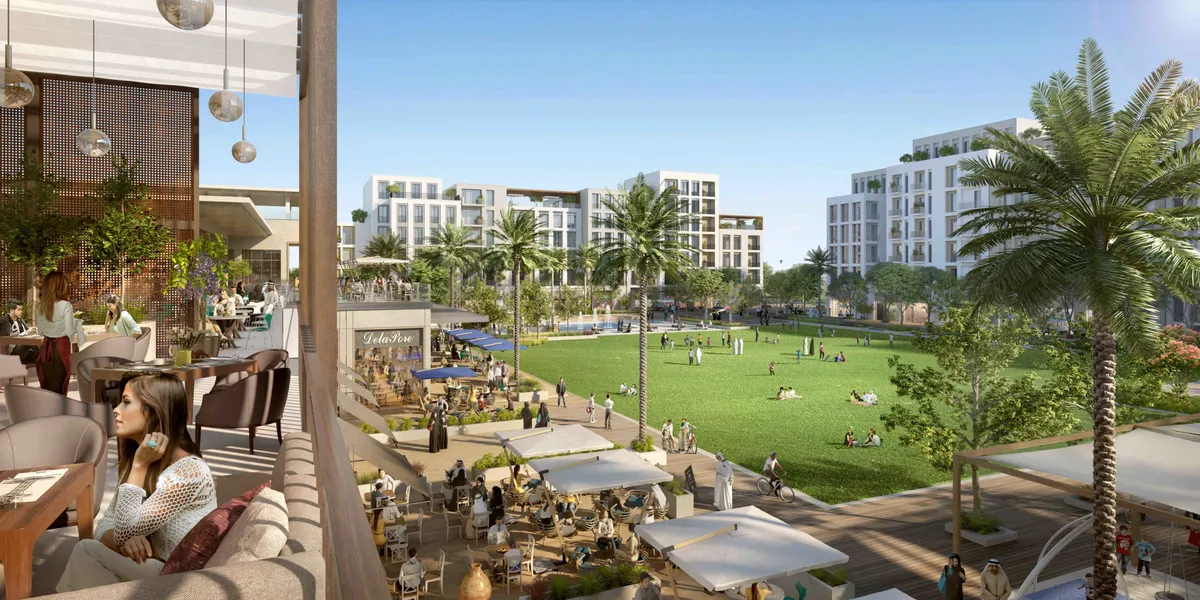 Computer-generated render of The Valley by Emaar on the Dubai-Al Ain Road, the masterplan containing the Vindera townhouses