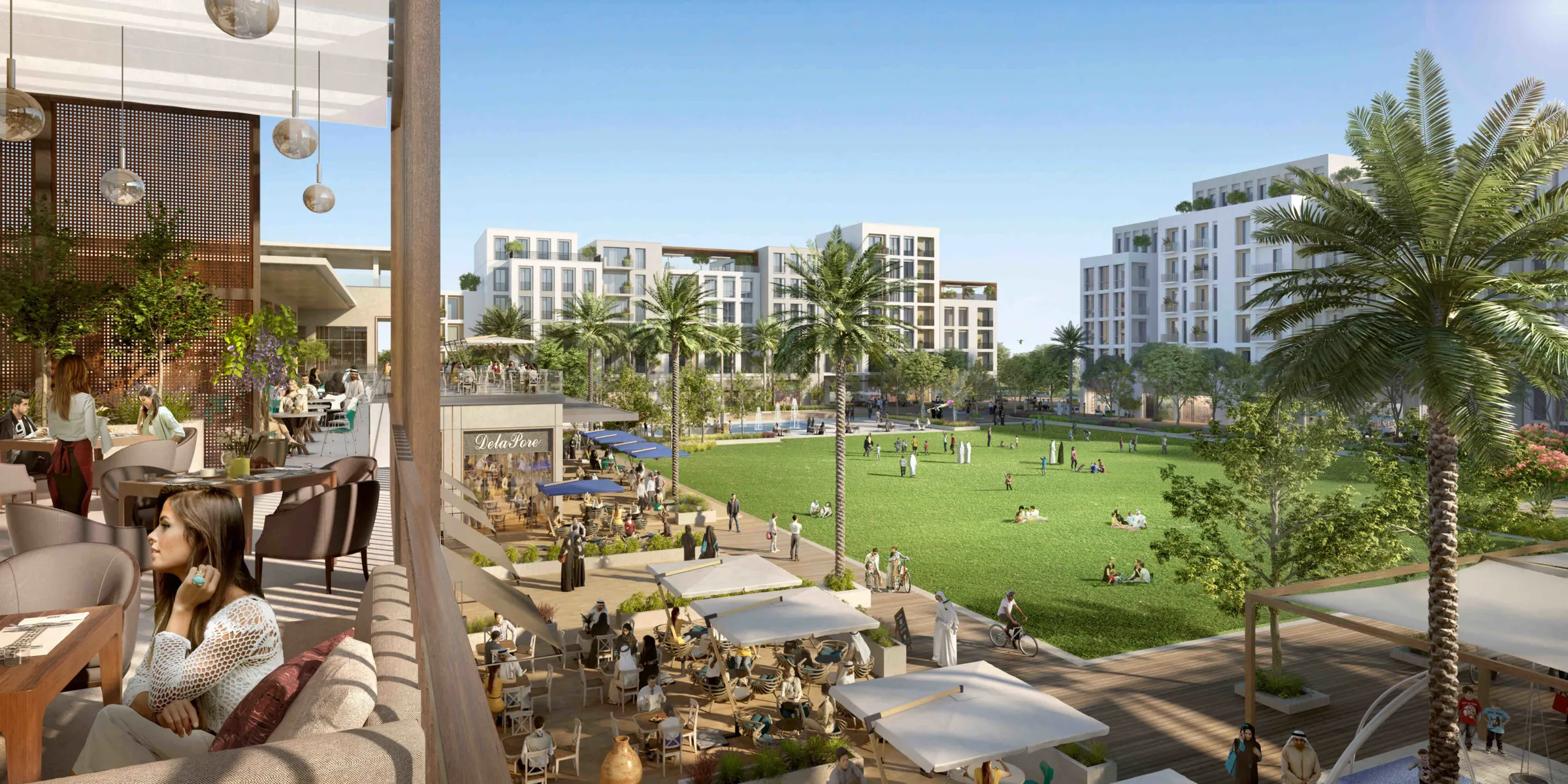 Computer-generated render of The Valley by Emaar on the Dubai-Al Ain Road, the masterplan containing the Vindera townhouses