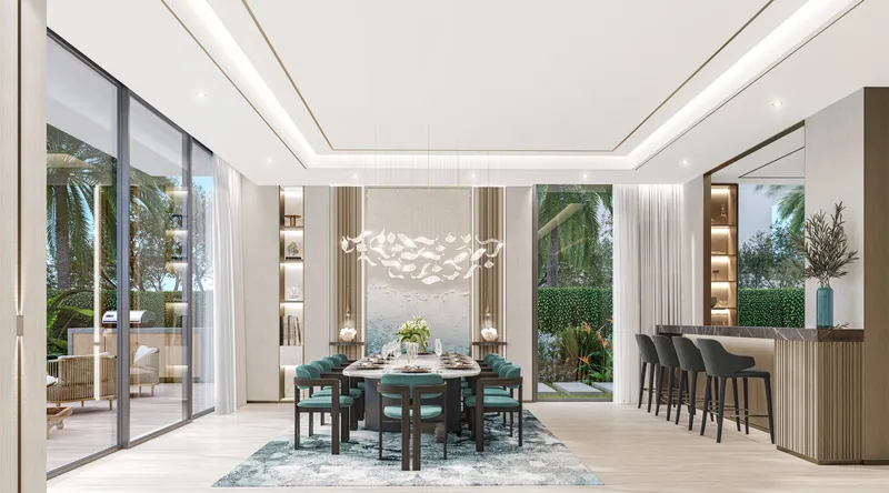 Seabreeze Villa open-plan dining and kitchen