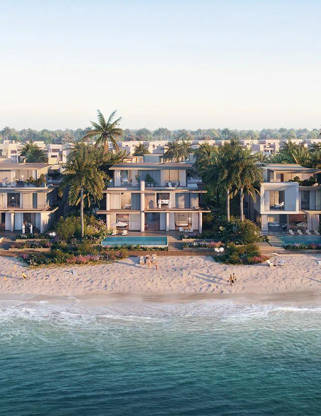 Al Thuraya Island villas seen from the sea