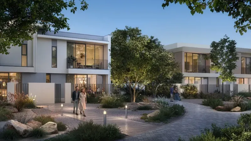 Alva at The Valley, landscaped courtyard by Emaar