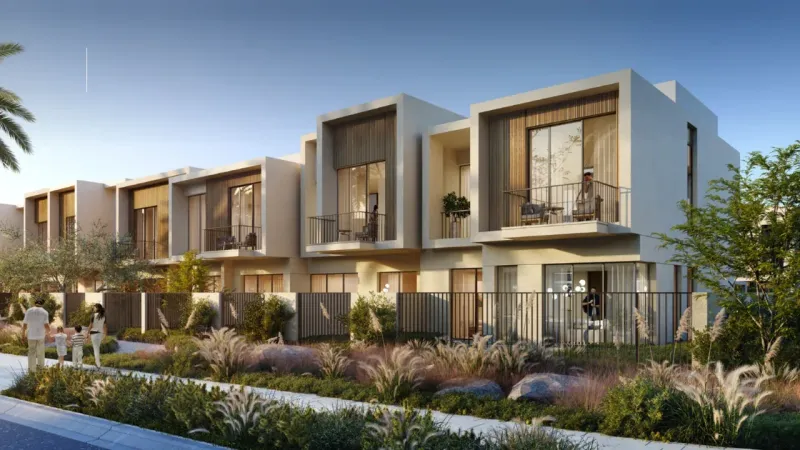 Alva at The Valley, a townhouse row with private gardens by Emaar