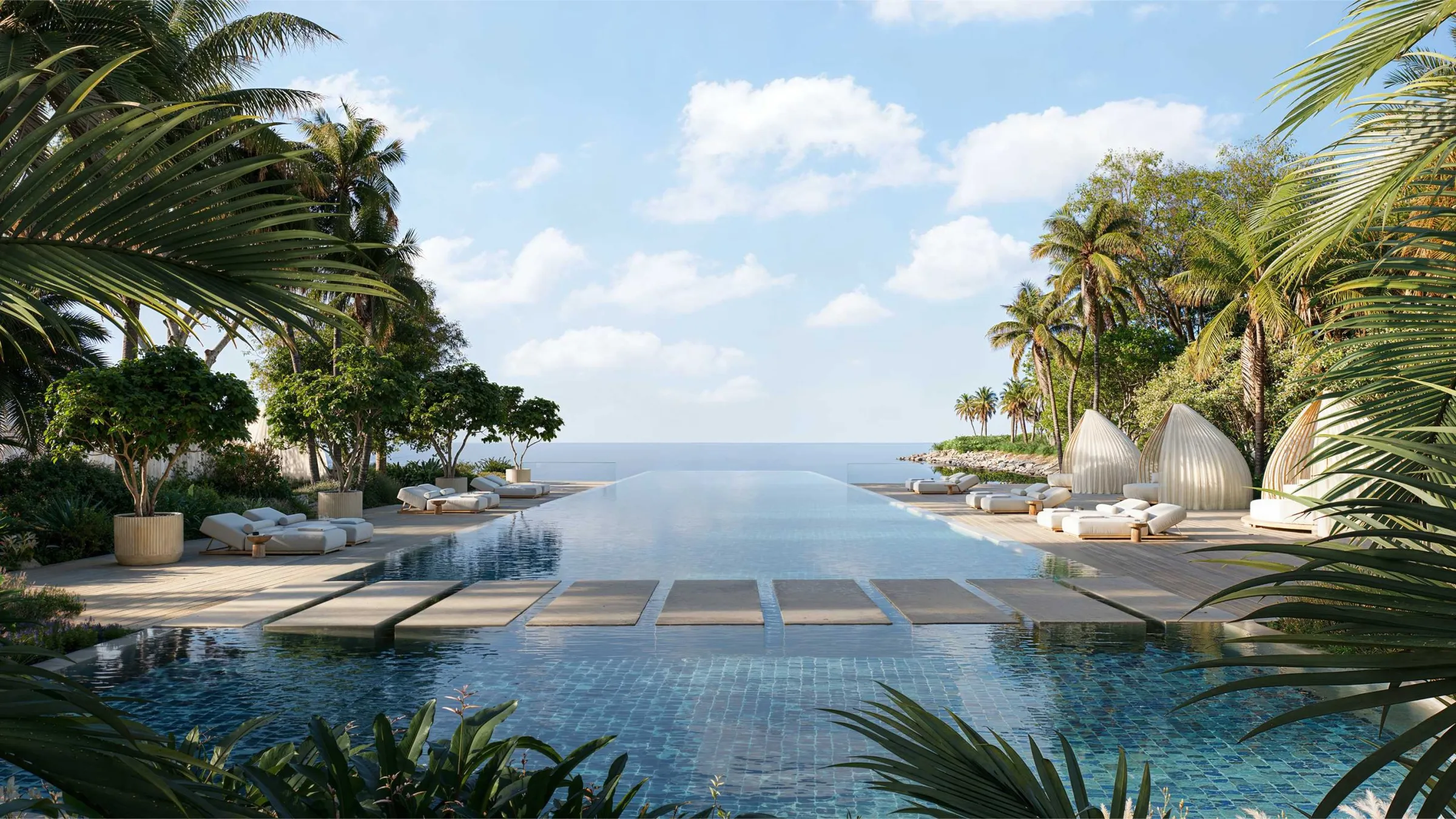 The sheltered cove at Jumeirah Asora Bay