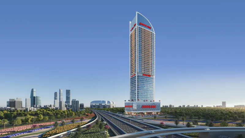 Aspirz by Danube tower beside Sheikh Mohammed Bin Zayed Road, Dubai Sports City