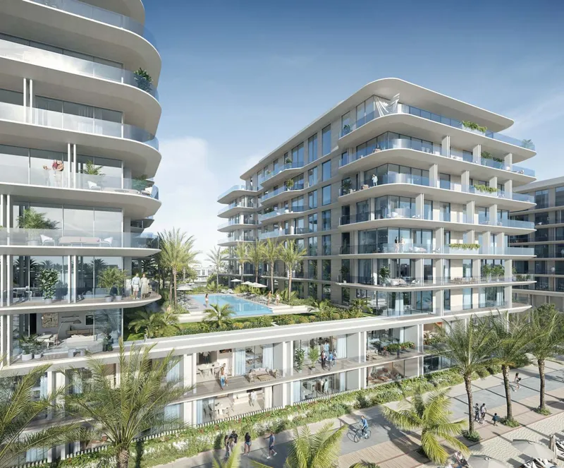 Blue Beach Residence first-floor pool deck and landscaped terraces