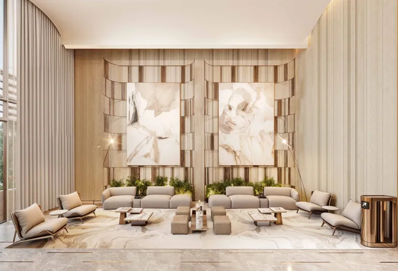 Lobby seating area at Cove Boulevard