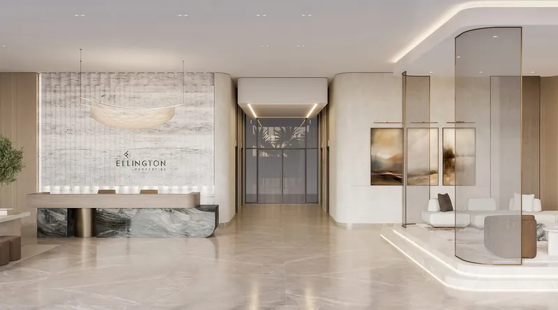 Lobby reception at Everly Place by Ellington Properties