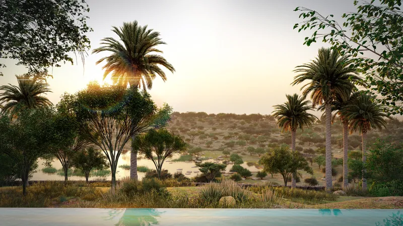 The natural reserve and wadi at Expo Valley, Expo City Dubai