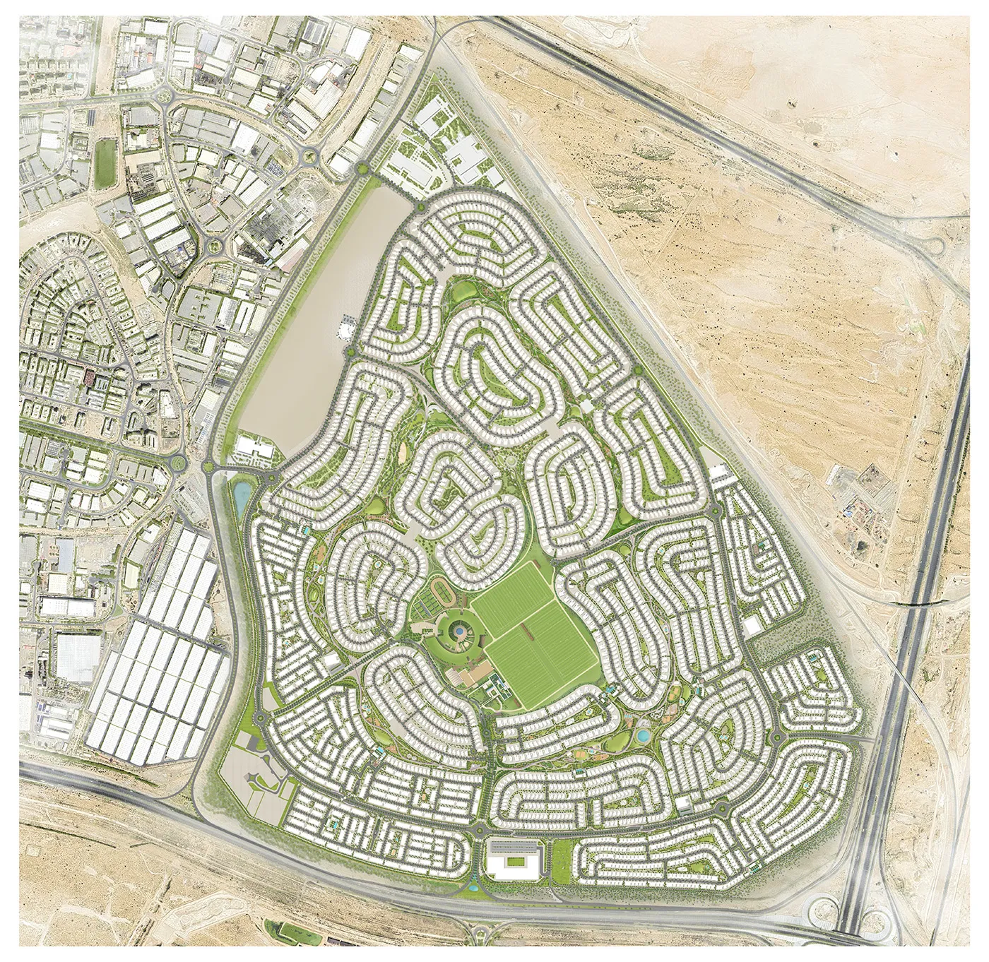 Grand Polo Club & Resort masterplan, 22 residential clusters across 5.54 million sqm
