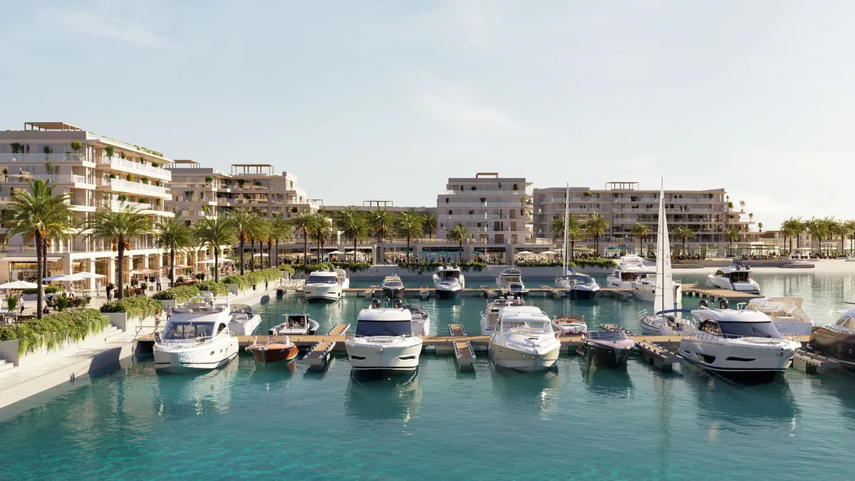 The marina at Ramhan Island by Eagle Hills