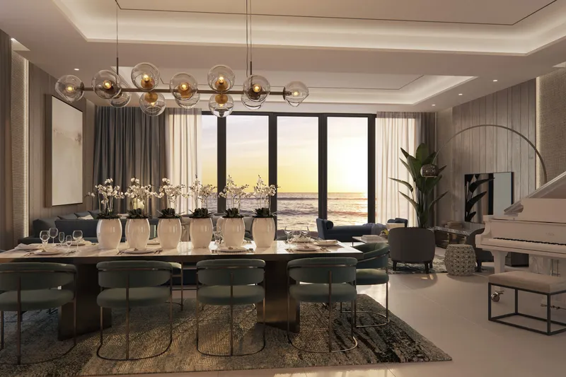 Sun Island villa dining room