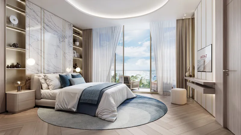 Furnished bedroom at Sunset Bay Grand by Imtiaz