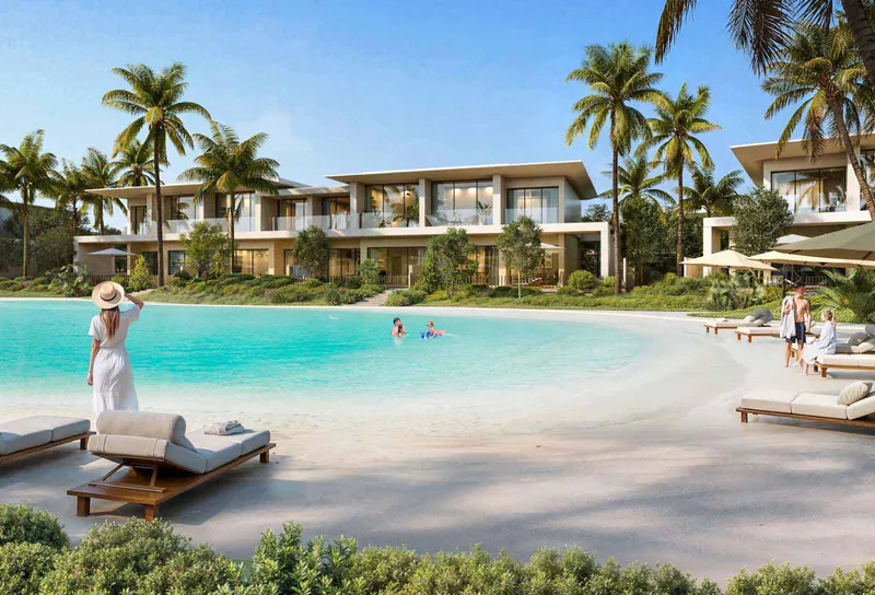 Alba Townhouses beside the lagoon at The View Island