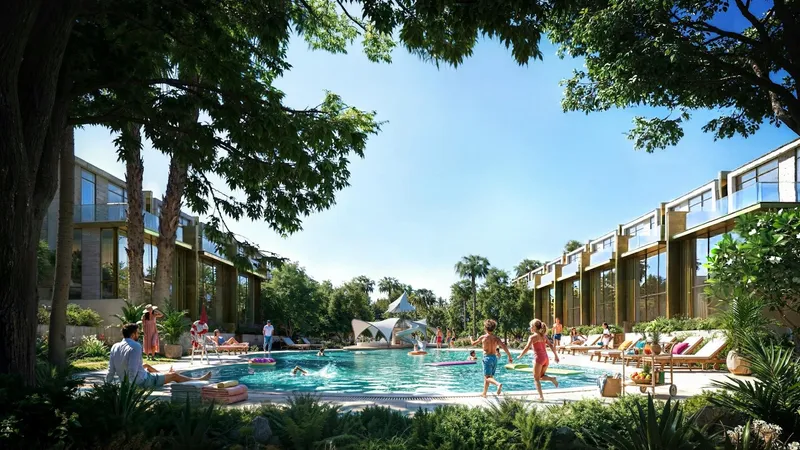 Padel and basketball courts at Tilal Binghatti