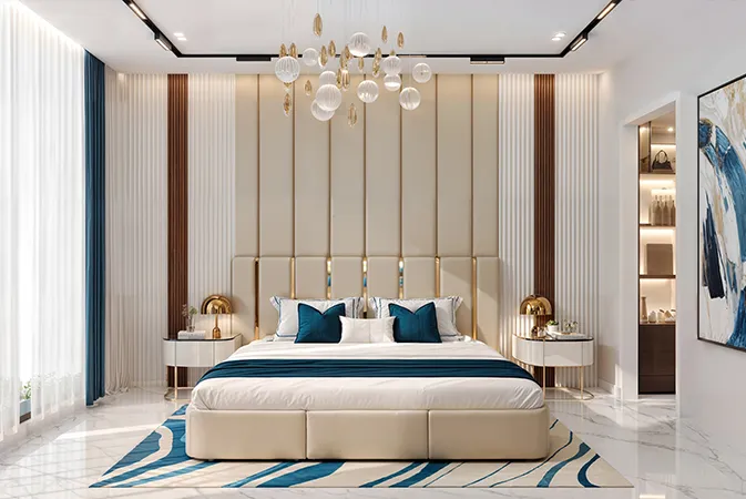 Bedroom in a Timez by Danube apartment