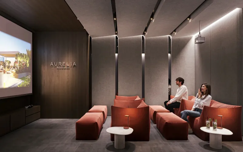 Residents' cinema at AUREL1A Residence