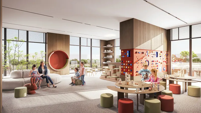 Kids' play room at AUREL1A Residence