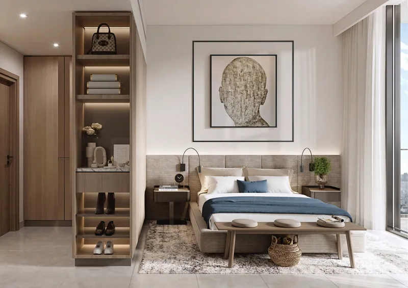 Render of a bedroom at Belgravia Gardens