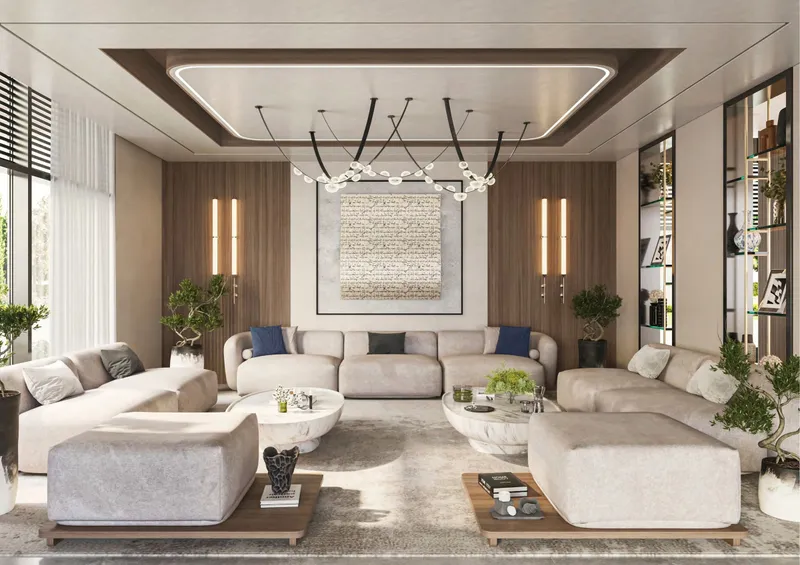 Render of the clubhouse lounge at Belgravia Gardens