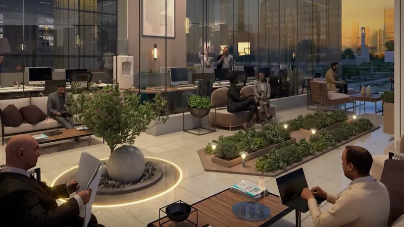 Co-working lounge at Empire Lake Views