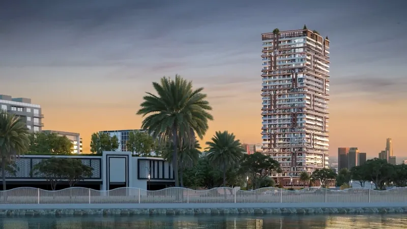 Empire Lake Views seen across the water in Liwan