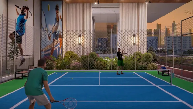 Tennis court at Empire Lake Views