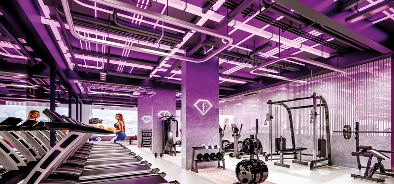 FashionTV-branded gym at Fashionz by Danube