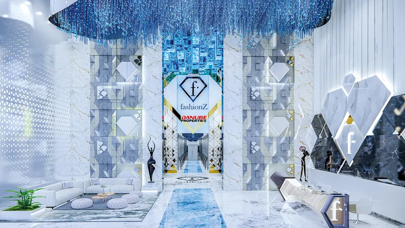 FashionTV-branded lobby at Fashionz by Danube