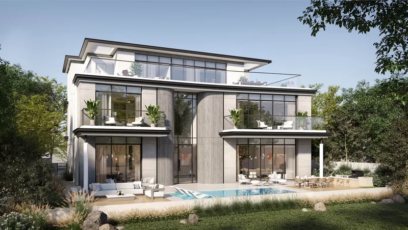 A Karl Lagerfeld villa with terraces, pool and outdoor dining