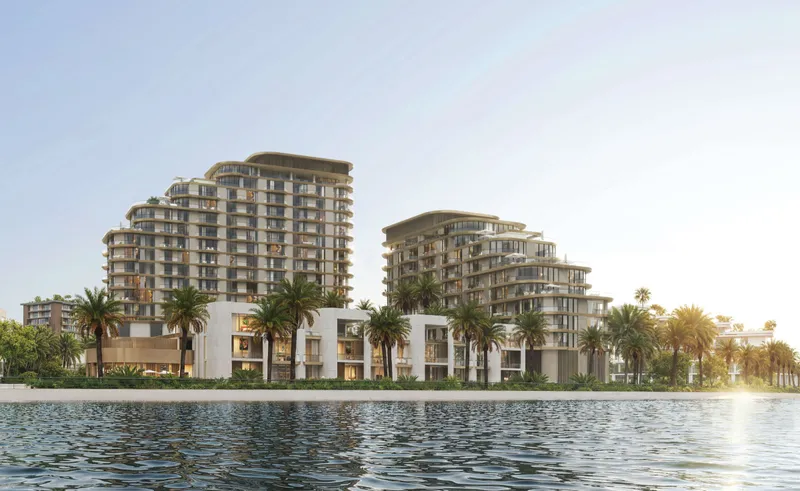 Render of the Mirasol II buildings by RAK Properties on the North Harbour waterfront, Mina Al Arab