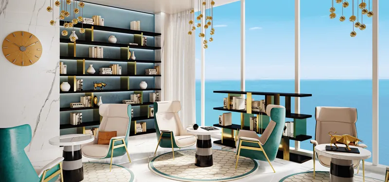 Library at Oceanz by Danube