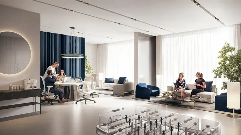 Clubhouse lounge at V1STARA HOUSE